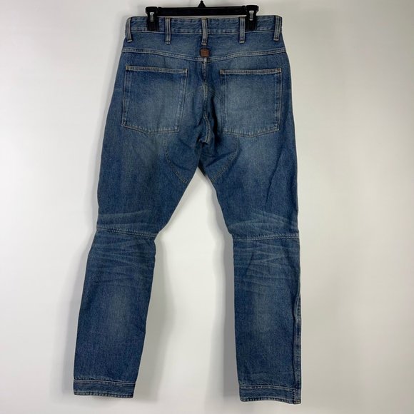 G-Star Raw Mens 5620 3D Tapered Jeans Blue Pockets Medium Wash Button Fly 33x34 - Picture 2 of 12